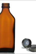 500ml amber bottle with black cap