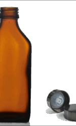 500ml amber bottle with black cap